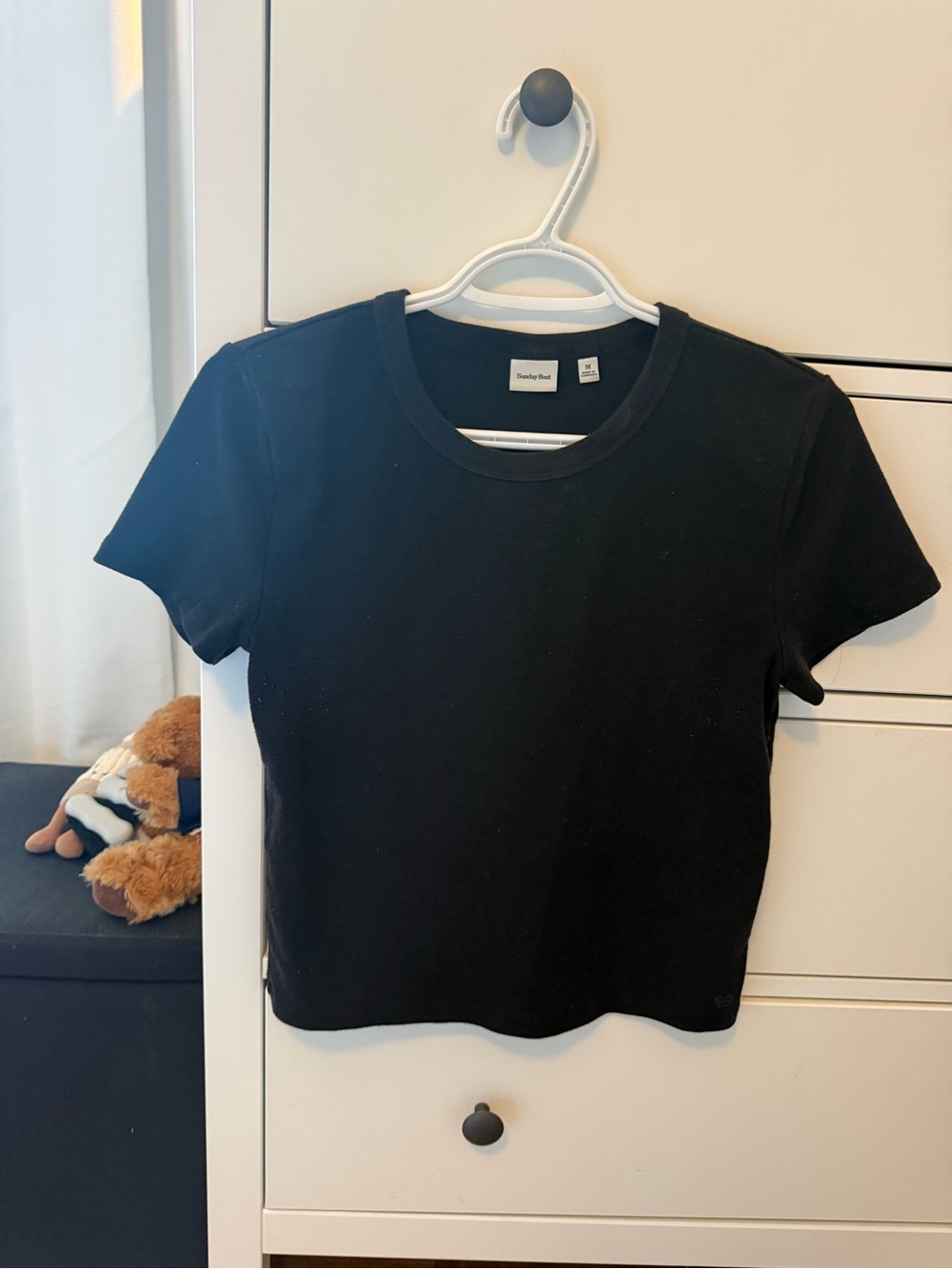 Sunday Best Classic Black Cropped Tee
